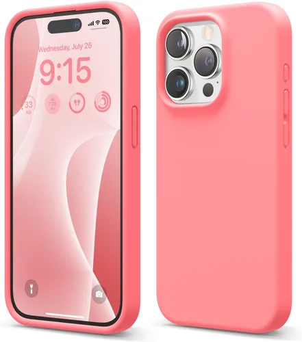 Vista 14 de elago Compatible con Funda para iPhone 15 Pro, funda de silicona líquida, funda protectora de cuerpo completo, a prueba de golpes, funda delgada