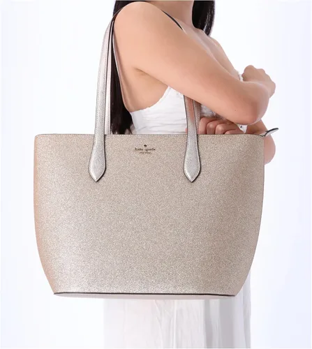 Vista 3 de Kate Spade Glimmer - Bolso de hombro con cremallera superior grande con purpurina