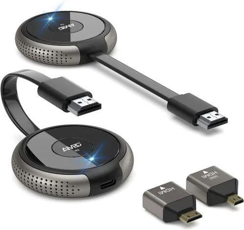 Vista 10 de TIMBOOTECH Transmisor y receptor HDMI inalámbrico 4K, transmisión de video/audio/archivos, extensor inalámbrico HDMI 5G Kit para portátil, cámara