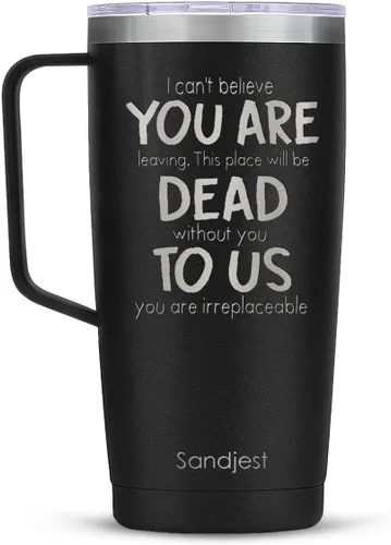 Vista 18 de SANDJEST Mejor Taza para Tía Taza de Tía con Asa 20oz Acero Inoxidable Taza de Café Aislada para Viaje Regalos para Tías de Sobrina Sobrino Regalo