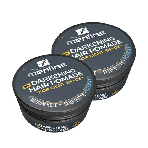 Vista 10 de MENFIRST Pomada para el cabello y la barba para hombres - Cobertura gris Dark Shades