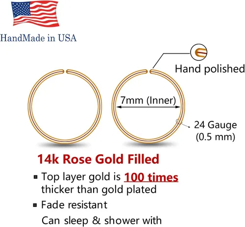 Vista 97 de Small Gold or Sterling Silver Huggie Hoop Earrings for Women Cartilage Nose Helix Tragus