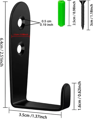 Vista 2 de CGBE Ganchos para colgar toallas de pared, resistentes para colgar toallas, no se oxidan, para colgar toallas, ganchos para toallas exteriores