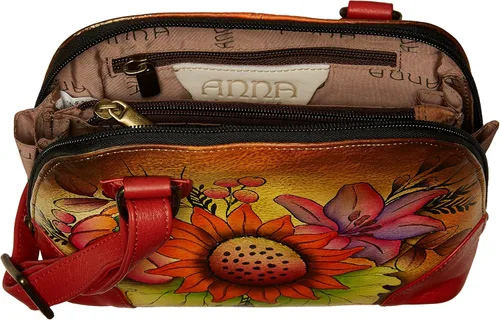 Vista 5 de Anna by Anuschka Leather Small Multi Compartment Zip-Around Organizer