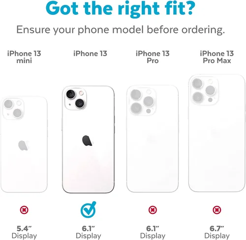 Vista 8 de Speck Funda para iPhone 13 - Protección contra caídas y resistente a los arañazos, diseñada para MagSafe para iPhone 13 - Funda de doble capa, funda
