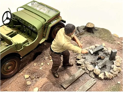 Vista 3 de Mecánico 4X4 Figura 3 para modelos a escala 1/18 por American Diorama