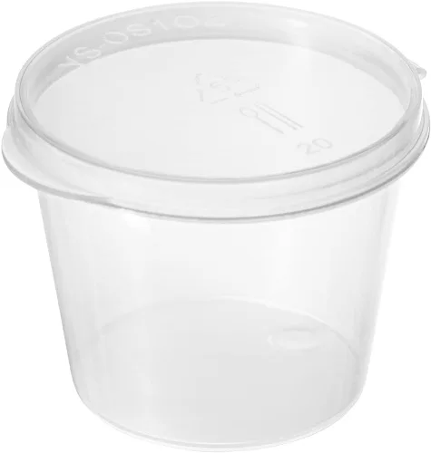 Vista 8 de RW Base - Vasos de gelatina de 1 onza, 100 tazas aptas para microondas, resistentes a las grietas, desechables, recipientes de plástico transparente