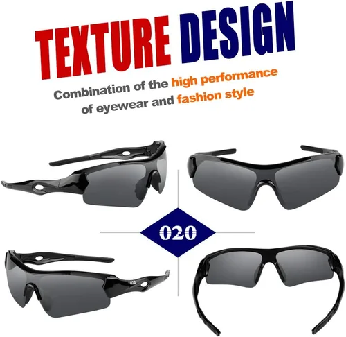 Vista 2 de Gafas de sol polarizadas deportivas para jóvenes, adolescentes, niños, niñas, jóvenes, ciclismo, golf, béisbol, ciclismo, pesca, correr, softbol