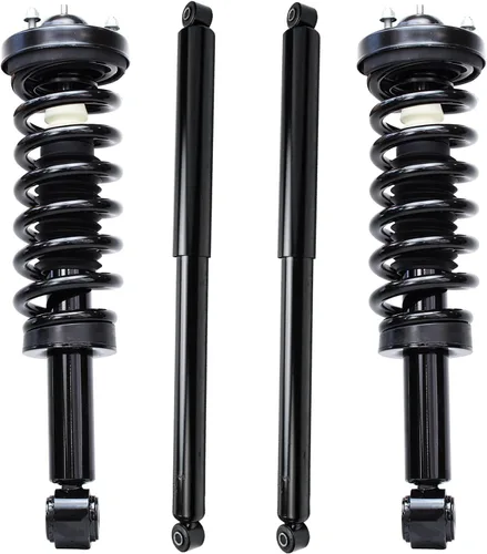 Vista 23 de Detroit Axle - Kit de amortiguadores de 4 puntales para Ford Escape 14-19, 2 puntales delanteros con resorte helicoidal 2 amortiguadores traseros