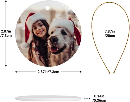 Vista 11 de Adornos de Navidad personalizados, adorno con foto personalizada, nuestro primer árbol de Navidad colgante 2024, decoración regalo para Navidad