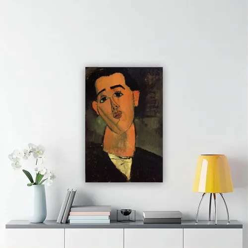 Vista 6 de DUYIGCR Juan Gris Portrait of Juan Gris Poster for Room Aesthetics Canvas Wall Art Poster And Print Frame-style 12x18inch(30x45cm)