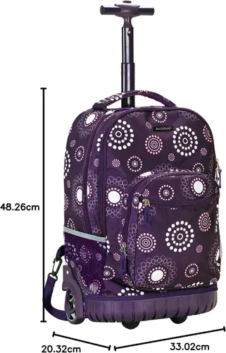 Vista 57 de Rockland, bolsa de viaje de 19 pulgadas, con ruedas., Negro), R02-BLACK