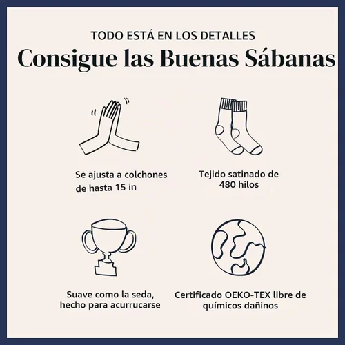 Vista 7 de Brooklinen Juego de sábanas de satén de lujo de calidad hotelera Crema