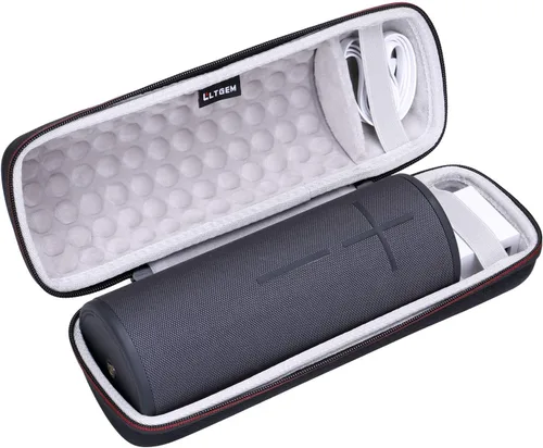 Vista 4 de LTGEM - Funda compatible con altavoz portátil Ultimate Ears MEGABOOM 4/3, negro y gris