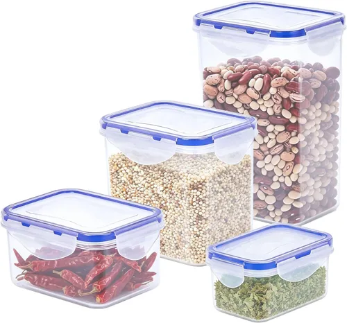 Vista 20 de KIGI Mini recipientes de plástico para almacenamiento de alimentos de 6 onzas con tapas herméticas y a prueba de fugas, ideales para almuerzo