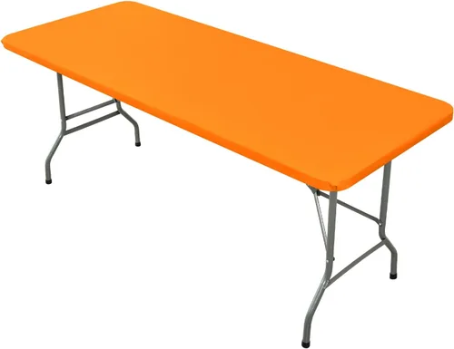 Vista 15 de Mantel Cuadrado Elástico Ajustable, Cubierta de Mesa de Poliéster Resistente al Viento, Mantel Resistente a Rayones y Lavable para Mesas Plegables