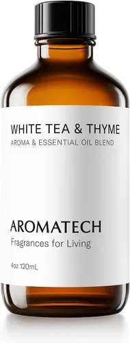 Vista 9 de AromaTech Aceite de aroma de té blanco y tomillo para difusores de aceite de aroma, 0.3 onzas líquidas