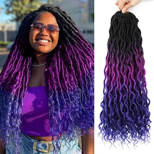 Vista 68 de Cabello Corto de Locs Falsos para Crochet Pre-Enrollado 12 Pulgadas 6 Paquetes Cabello de Locs de Diosa para Crochet Locs Falsos Suaves con Puntas