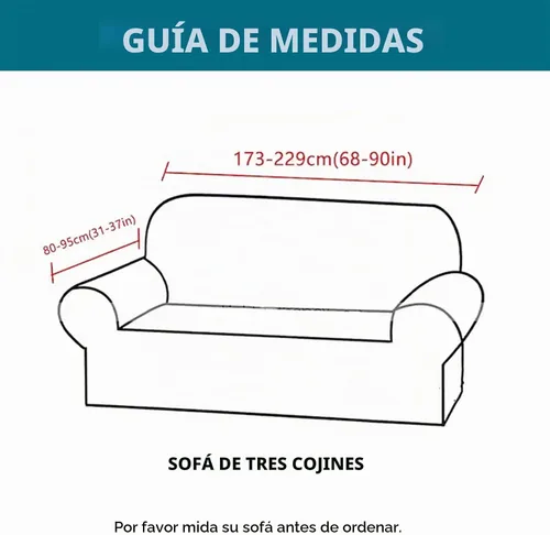 Vista 8 de KRFOONN Funda de sofá de 4 piezas con estampado para sofás de 3 cojines, funda elástica con 3 fundas de cojín separadas, protector de muebles