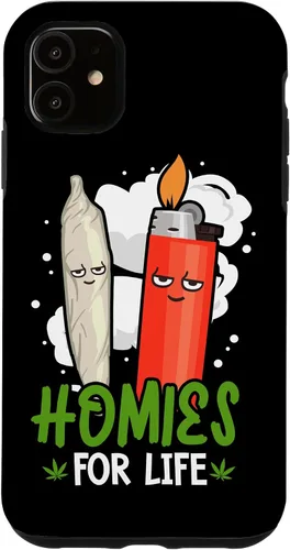 Vista 8 de Homies for Life Marijuana Weed Cannabis 420 - Carcasa para iPhone 17