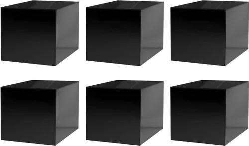 Vista 29 de Elevador de productos al por menor o contenedor de almacenamiento de mercancía 6 "Caja de exhibición de acrílico transparente con un lado abierto