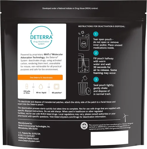 Vista 3 de Deterra XL - Sistema de desactivación y eliminación de medicamentos (bolsa XL)