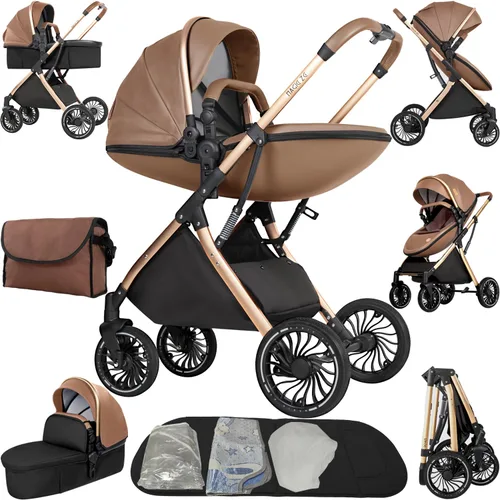 Vista 22 de Cochecito de bebé 2 en 1, cochecito convertible, cochecito estándar reversible, cochecito de bebé portátil, cochecito de bebé, cochecito plegable