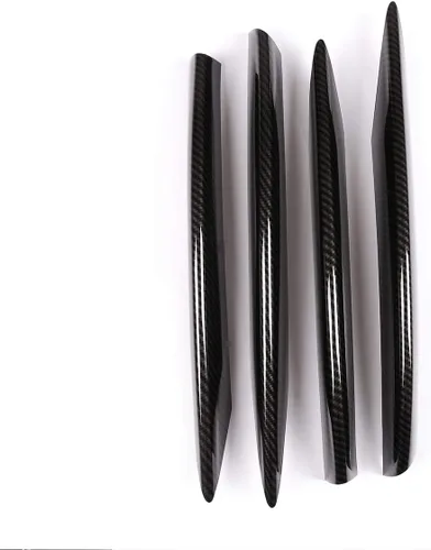 Vista 6 de YIWANG Tiras de luces antiniebla delanteras de coche ABS cromadas, 4 unidades, para Mercedes Benz Clase C W205 S205 C180 C260 C300 2019 2020