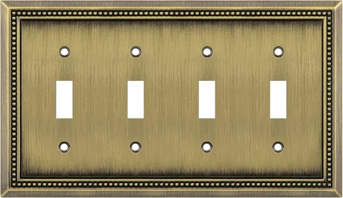Vista 73 de Henne Bery Sunken Pearls Placa de Pared Decorativa de Servicio Pesado Placa de Interruptor Cubierta de Tomacorriente
