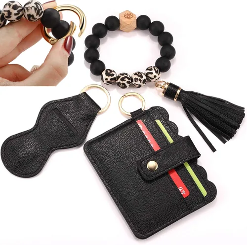 Vista 46 de BVGA Pulsera llavero de pulsera de silicona para mujer