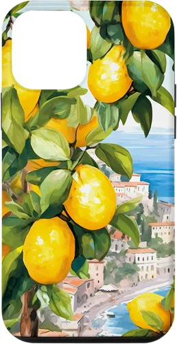 Vista 16 de iPhone 16 Costa de Amalfi con limones de Amalfi del Mar Mediterráneo