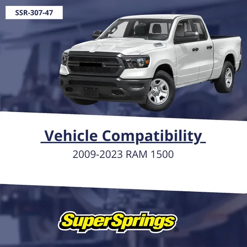 Vista 2 de SuperSprings SSR-307-47 SumoSprings Trasero para Dodge RAM 1500, negro