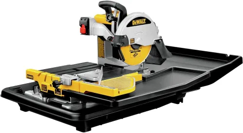 Vista 13 de DEWALT Sierra para baldosas húmedas con soporte, 10 pulgadas, con cable (D24000S)