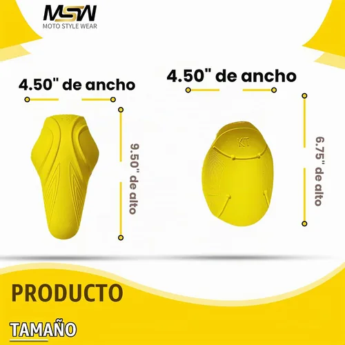 Vista 3 de Juego de 4 almohadillas de armadura con certificación CE Nivel 2 para codo y hombro, nivel 2 aprobado para hombre y protector de codos