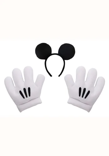 Vista 2 de Set de orejas y guantes de Mickey para mujer Multicolor