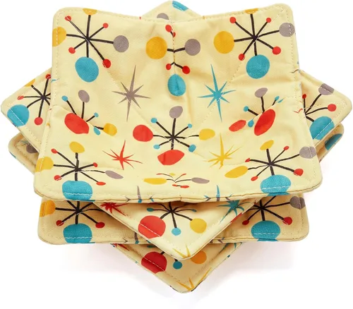 Vista 14 de Cunhill 4 Piezas Soportes Acogedores de Algodón para Tazones de Microondas para Comida Caliente Almohadillas Calientes Agarraderas para Tazones