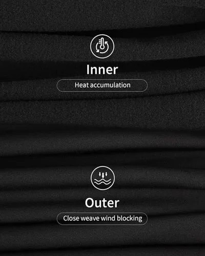 Vista 3 de 9M Ropa interior térmica de forro polar ultra suave para mujer, conjunto de parte superior e inferior de capa base Negro
