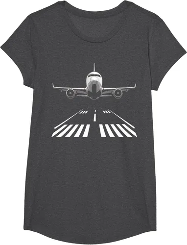 Vista 43 de Airplane Take Off Runway Pilot Jet T-Shirt Negro