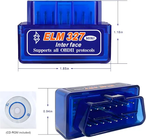 Vista 2 de ELM327 OBDⅡ Escáner de diagnóstico automático para automóvil, mini herramienta de escaneo Bluetooth, detector de fallas automotrices, lector
