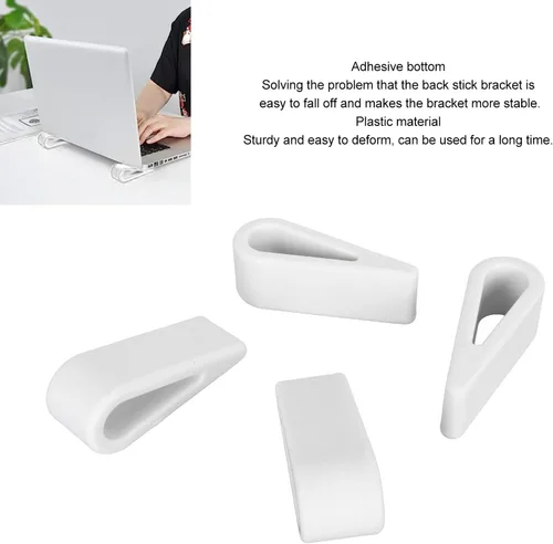 Vista 7 de Soporte para portátil de 4 piezas, soporte portátil ajustable para laptop elevador de disipador de calor