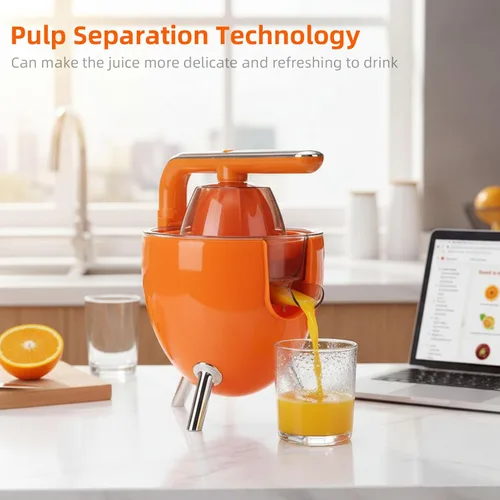 Vista 2 de Electric Citrus Juicer Squeezer, Portable Automatic Juice Squeezer, Pulp Separation, Quickly Extract Juice, Small Electric Juice Machine for Home Use