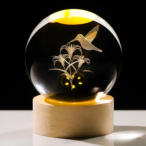 Vista 7 de Bola de cristal de 2.36 pulgadas con diseño de nube y lluvia en 3D, regalo para mujeres y hombres, bola decorativa de cristal grabada, pisapapeles
