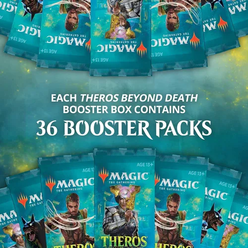 Vista 3 de Magic: The Gathering Theros Beyond Death Booster Box 36 paquetes de refuerzo (540 tarjetas) Sellado de fábrica
