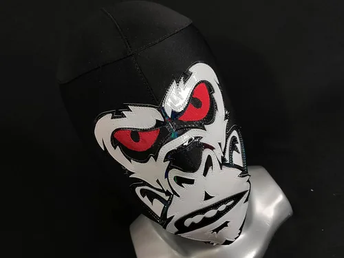 Vista 2 de MÁSCARA DE LUCHA DE LUCHA DE APE GORILLA LUCHADOR LUCHADOR LUCHA LIBRE MEXICANO BLANCO