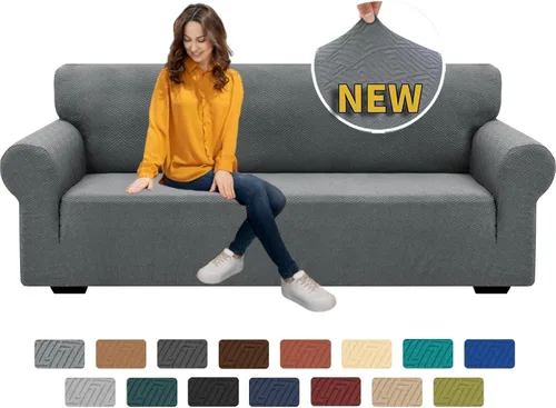 Vista 64 de XINEAGE Fundas elásticas nuevas para sillón 2025, 1 pieza, protector para silla de sala de estar, funda gruesa y suave con parte inferior elástica