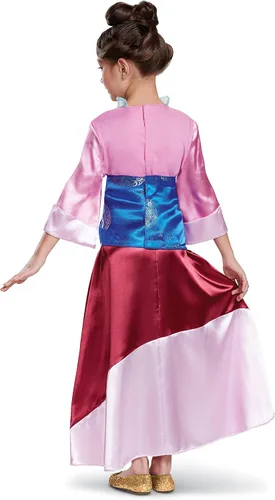 Vista 2 de Disguise Mulan - Disfraz de lujo, rosa, pequeño (4-6X)