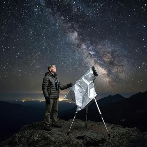 Vista 3 de Telescope Cover for Meade StarPro AZ 70 2018–2026 Silver(420d)