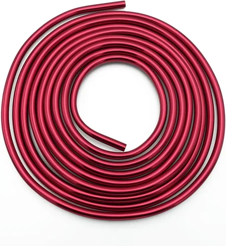 Vista 11 de AC PERFORMANCE Tubo Duro de Línea de Combustible de Aluminio de 1/2 Pulgada, Bobina de 11.5 Pies Plateado