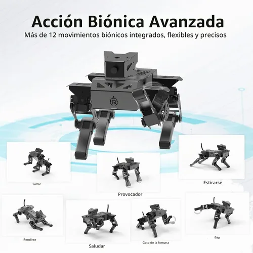 Vista 8 de Perro robot programable, código abierto ESP32 Bionic Quadruped DIY Robotics