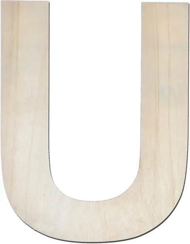 Vista 17 de Letra de madera A de 12 pulgadas de grosor, letra de madera grande sin terminar de 1/4 de pulgada de grosor para decoración de pared del hogar Letra